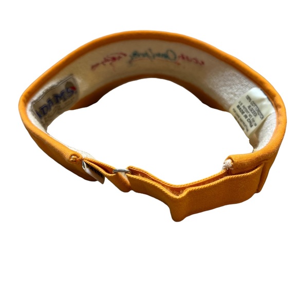 Ocean Yachts Visor Womens Hat 2004 Yellow Orange Y2K Era Nearly Vintage Age - Picture 3 of 8